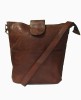 Women Crossbody Vintage Bag Brown Handbag Genuine Leather Purse